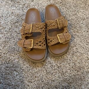 Joie Tan Buckle Sandals